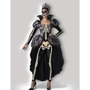 InCharacter Regal Skeleton Queen Costume Adult Large Black Halloween